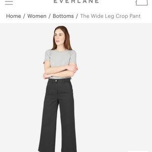 Everlane Wide Leg Crop Pant - Brand New - Size 2